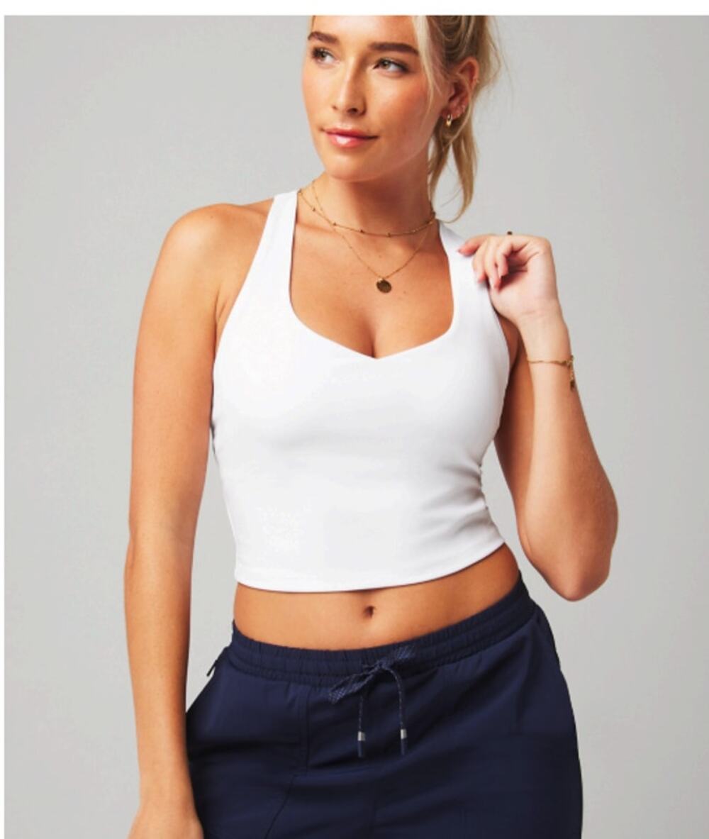 Fabletics Cropped Built-In Bra Tank